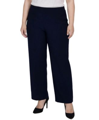 Plus Size Pull-On Wide-Leg Pants