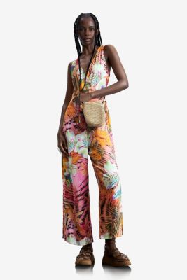 Women's Tropical Wrap Jumpsuit