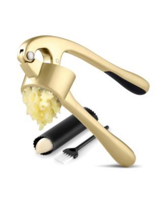 Large Premium Garlic Press Set - Bigger Bowl for Bigger Garlic