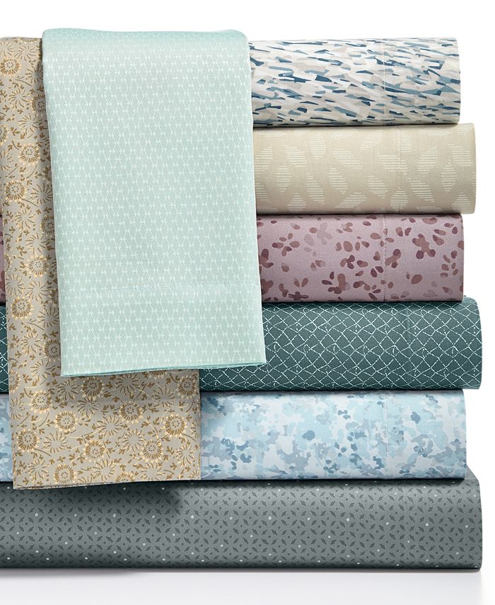 Calvin Klein 300 Thread Count Cotton Sateen Printed Sheet Sets & Reviews -  Sheets & Pillowcases - Bed & Bath - Macy's