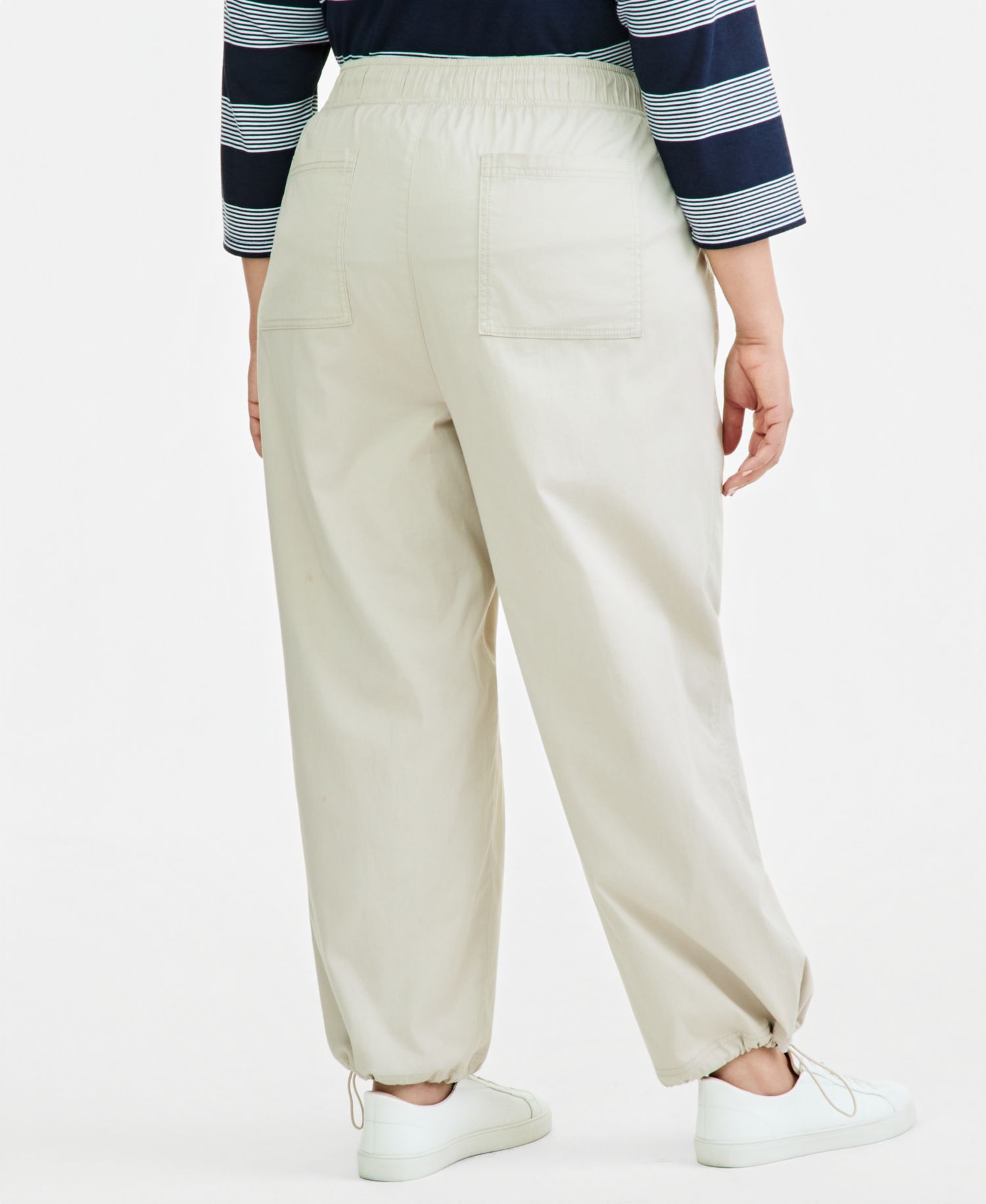 Petite Utility Bungee Pull-On Ankle Pants