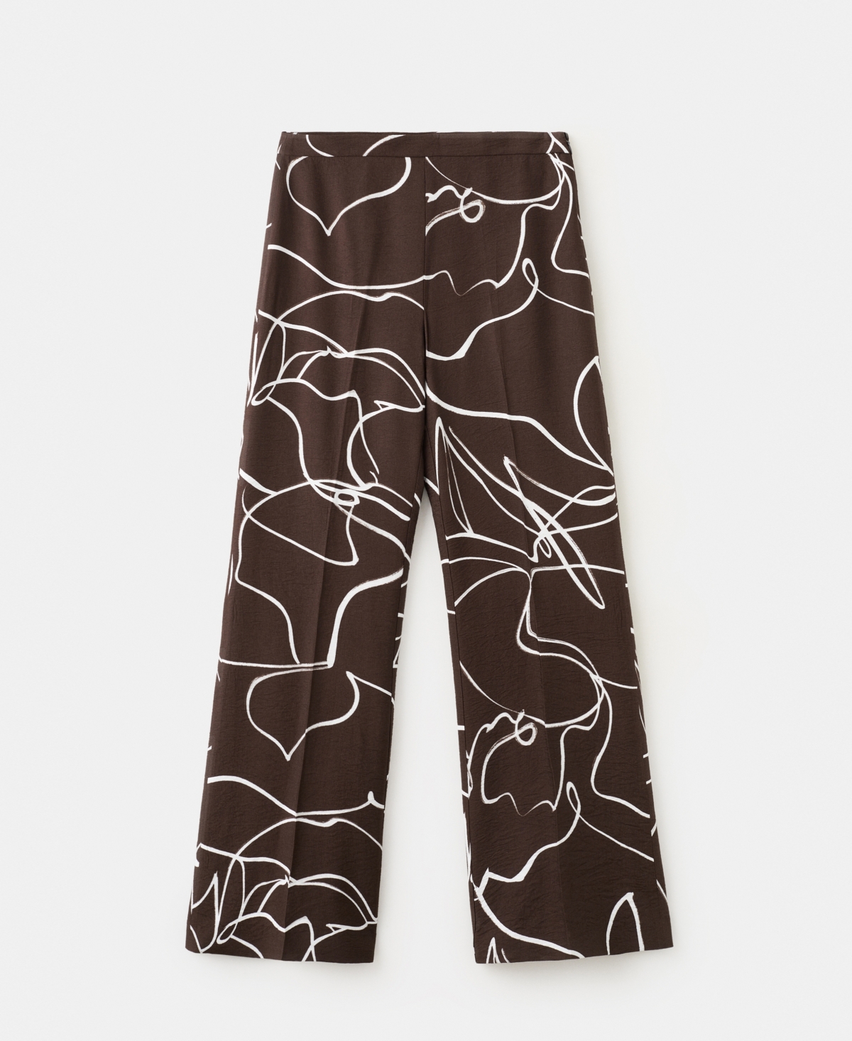 Mango Women's Wide Leg Printed Pants