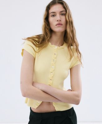Women's Buttons Fine Knit Sweater