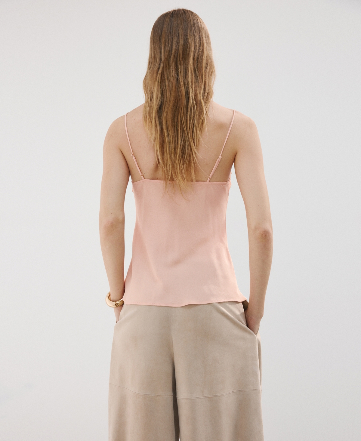Mango Women's Lace Trim Top