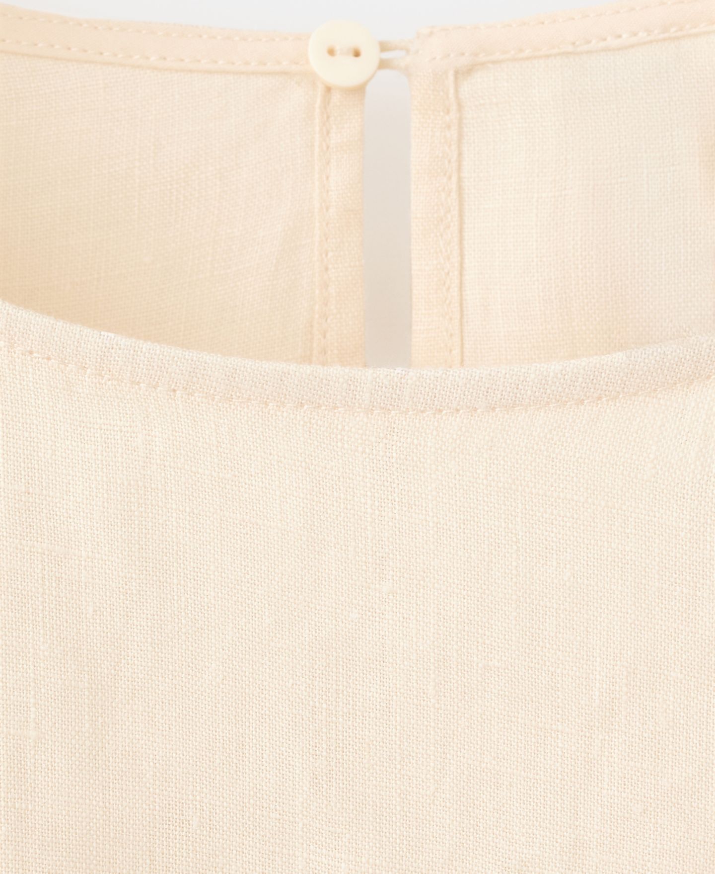 Женская блузка Mango Contrasting Stripes Linen, цвет: Экрю — фото 2