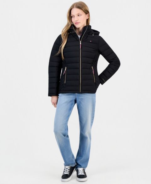 Женские куртки Tommy Hilfiger Women's Hooded Packable Puffer Coat, Created for Macy's