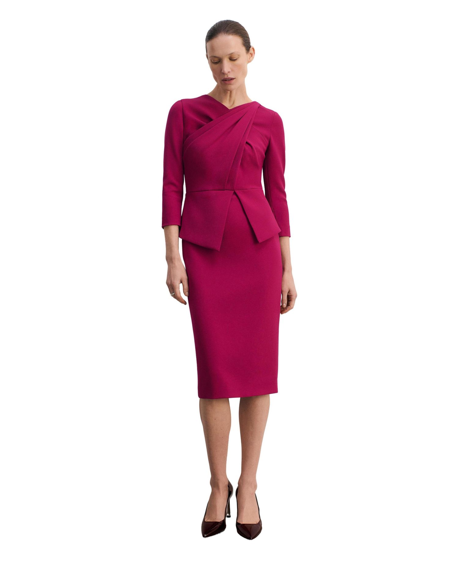 Women's Alina Peplum Midi Dress