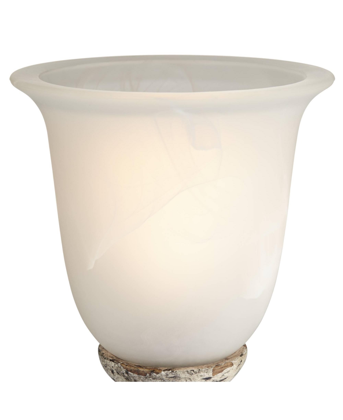 360 Lighting Florencia High Small Traditional Console Accent Table Lamp Brown Wood Finish Single Living Room Bedroom