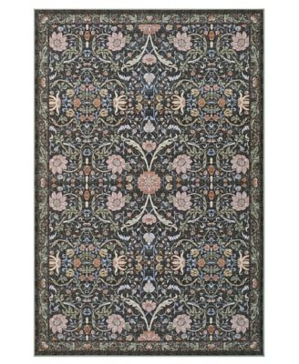 Abrabella Washable Non-Slip Printed Chenille Accent Rug, 72" x 48"