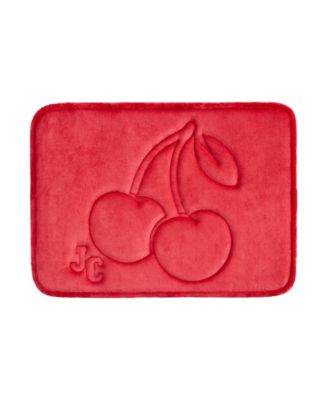 Cherry Quilted Memory Foam Bath Mat, 17" x 24"