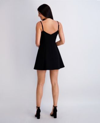 y2k black mini dress Women's Sleeveless Floral Tiered Mini Dress in Black – Branded Country Wear main image 1