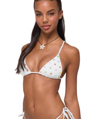 Women's Luz Beaded Triangle Bikini Top