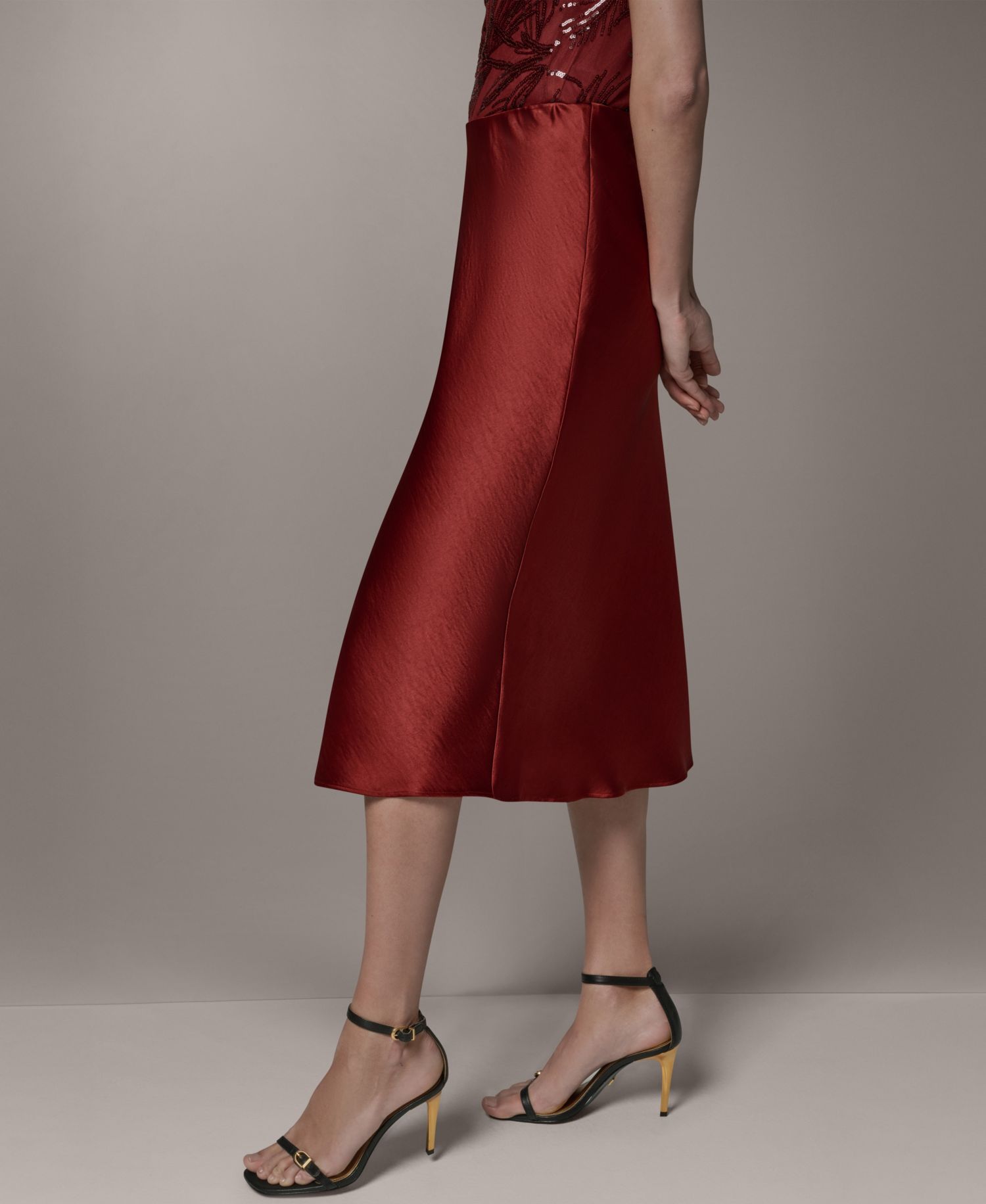 Women's A-Line Midi Skirt