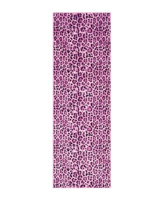 Timeless Leopard Finely Soft Washable Runner Rug, 24" x 72"