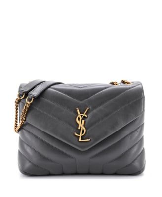Small Loulou Shoulder Bag Matelasse Chevron Leather