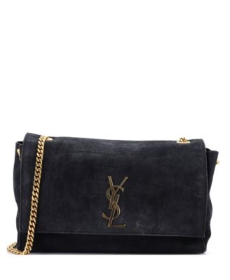 Medium Classic Monogram Reversible Shoulder Bag Embossed Nubuck and Suede