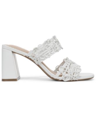 white women's dress sandals The Woo Block Heel Tresmode 40 Whether it is a late night party or a Sundowner event Women's White Sandals | Bared