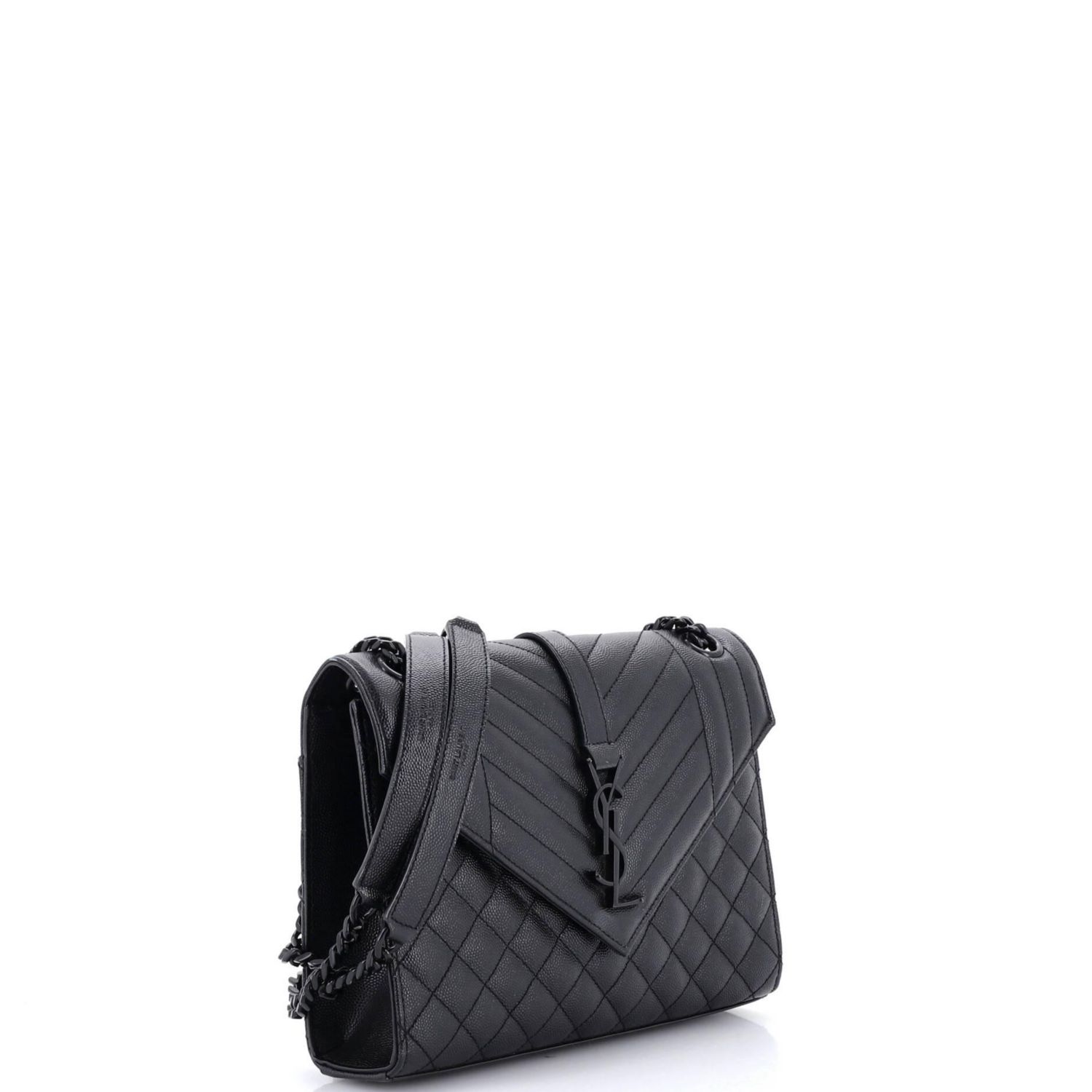 Medium Classic Monogram Envelope Satchel Mixed Matelasse Leather