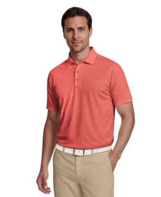Men's Novelty Print Short-Sleeve Polo Shirt
