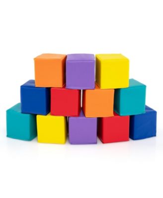 Kids Soft Foam Climbing Blocks Set of 12 Pieces for Indoor Play and Learning