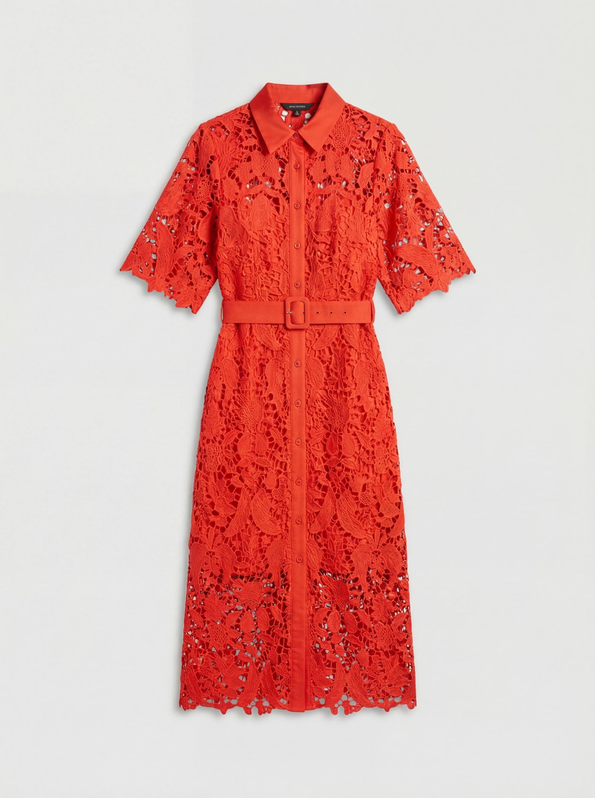 Coast Women's Lace Short Sleeve Shirt Dress