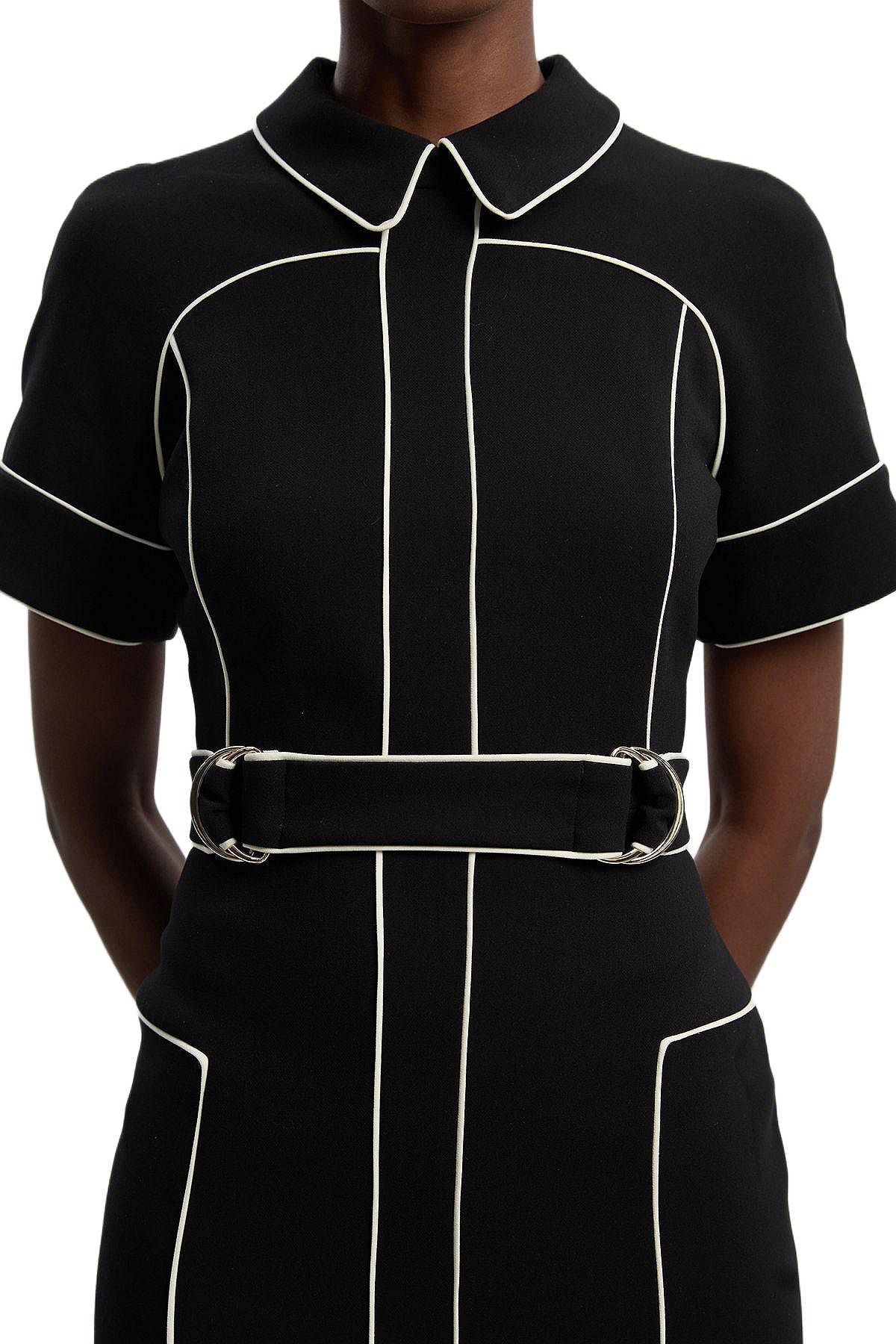 Karen Millen Women's Compact Stretch Pencil Midi Dress view 2 — MAYCSS fashion products