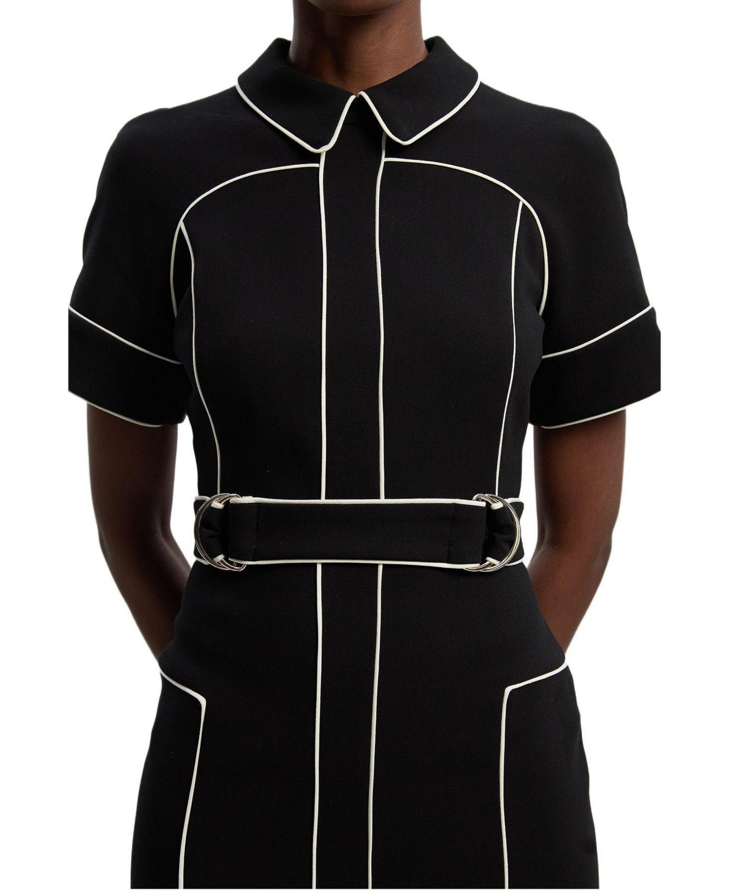 Women's Compact Stretch Pencil Midi Dress