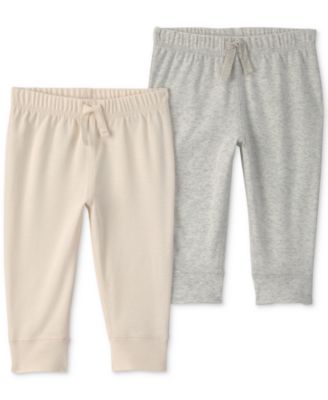 Baby Girls' and Boys' Pull-On Pants, 2-Pack 