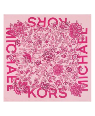 Michael Kors Medallion Fleur Silk Square Scarf