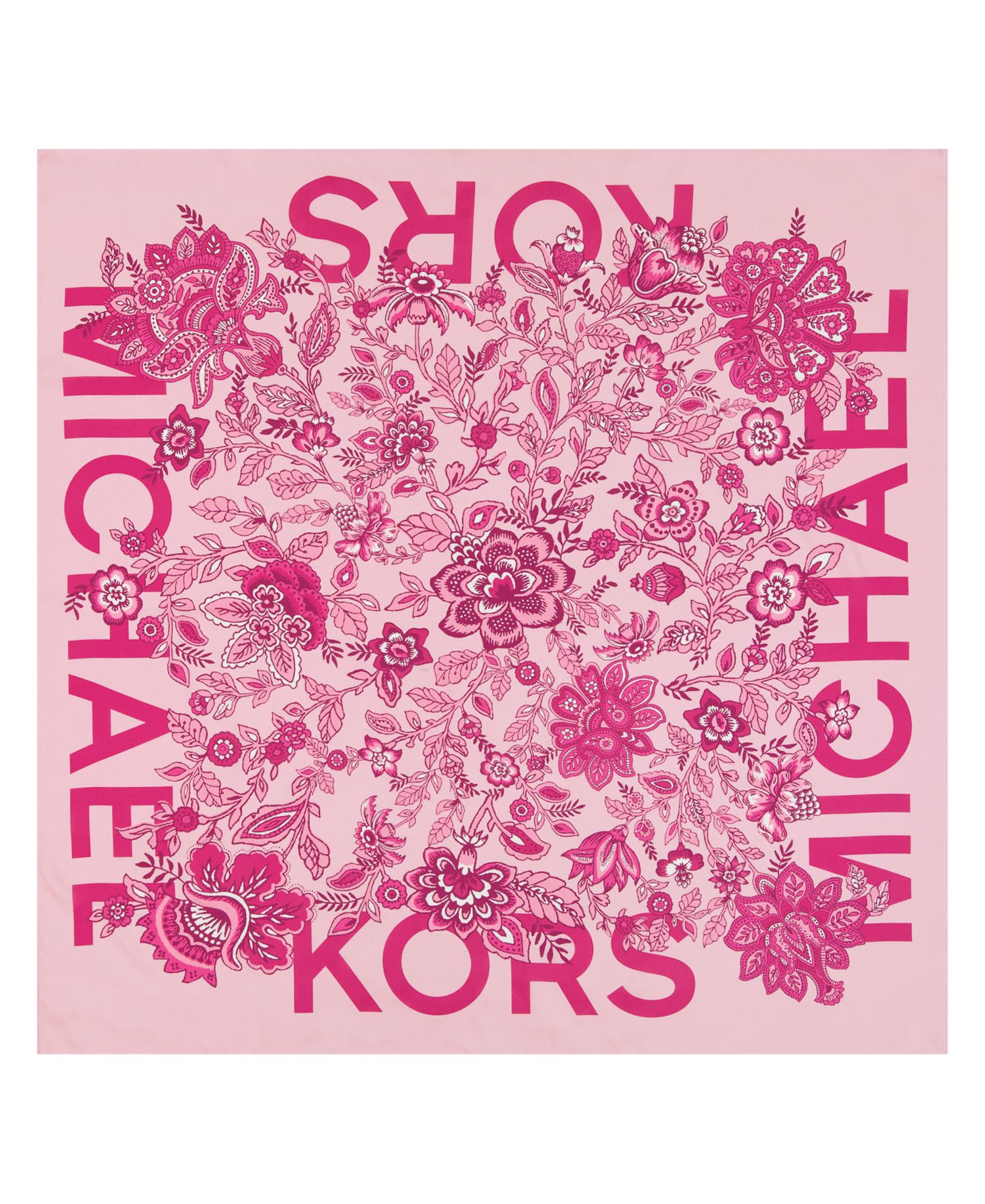 Michael Kors Medallion Fleur Silk Square Scarf