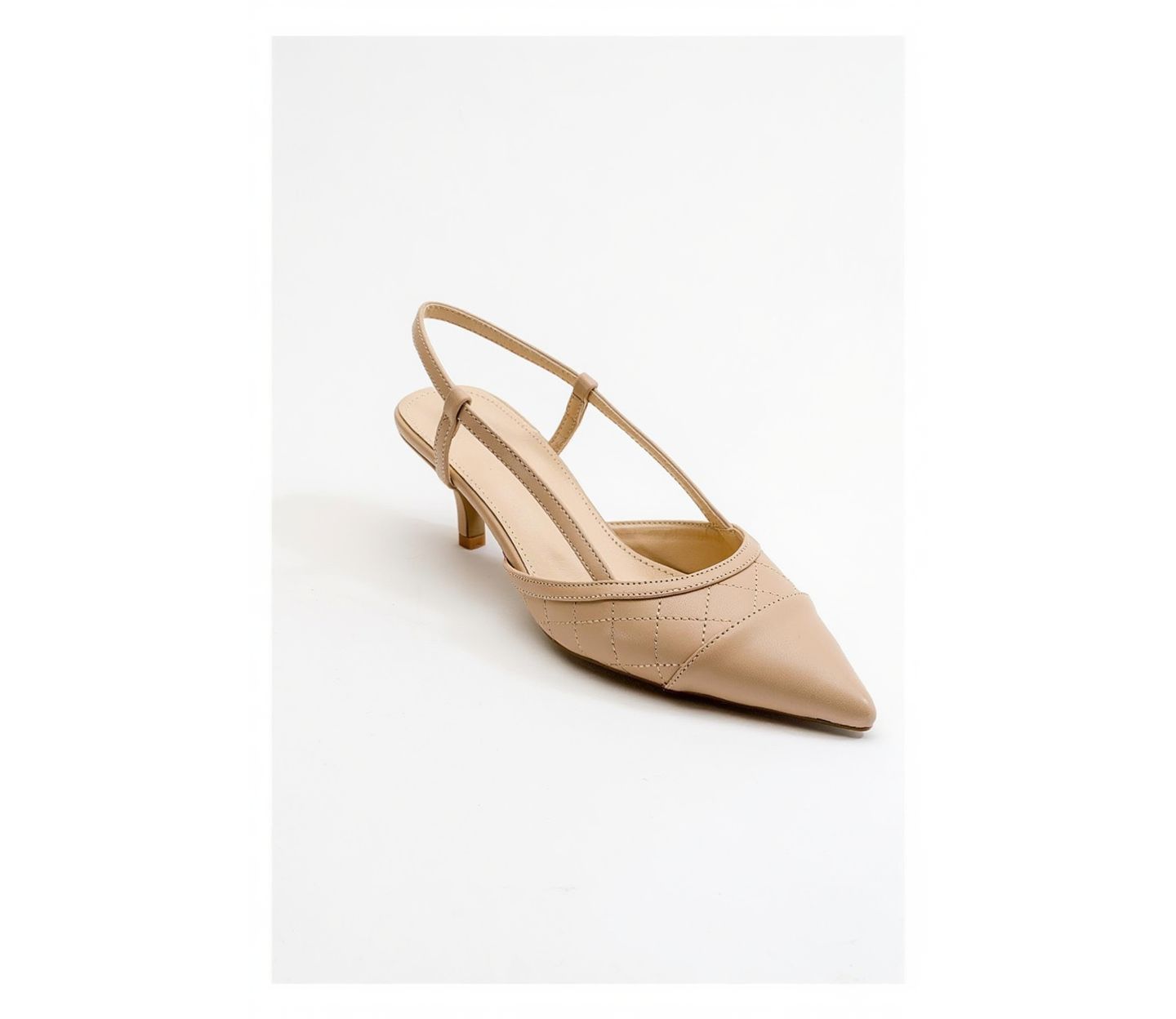 Женские туфли Prologue Shoes Goodge Slingback Pointed Toe, цвет: Телесный — фото 1