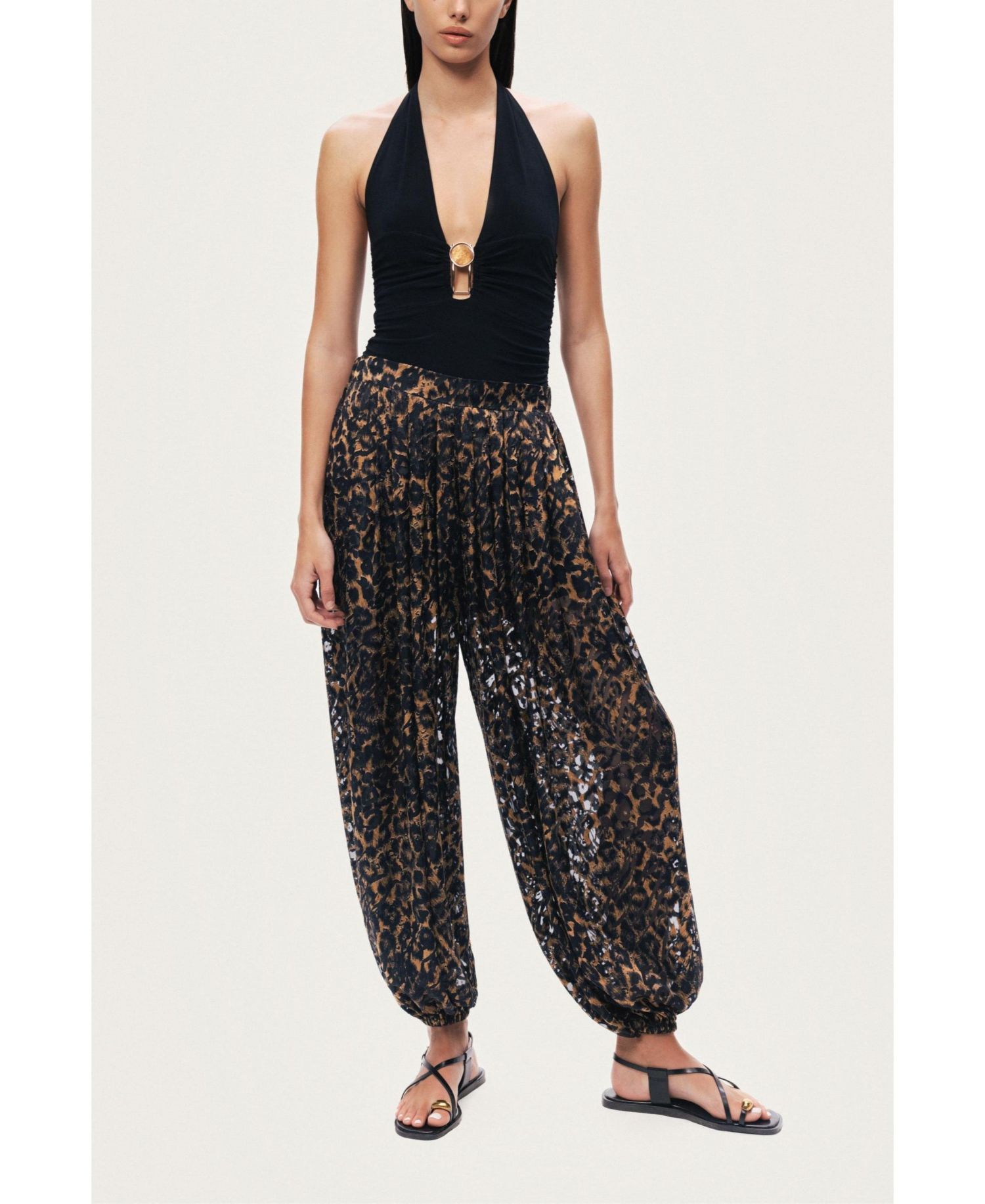 Women's Printed Relaxed Balloon Leg Pants