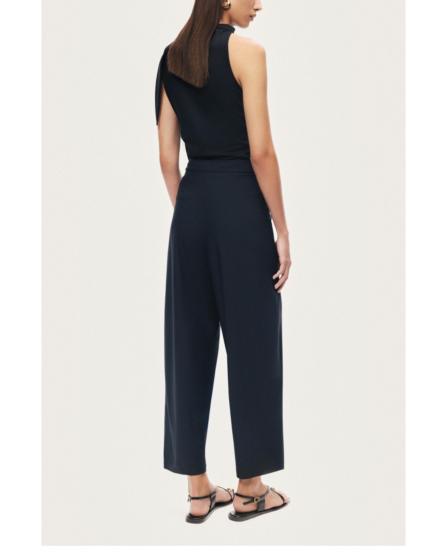 Women's Asymmetric Buckle Detail Pants