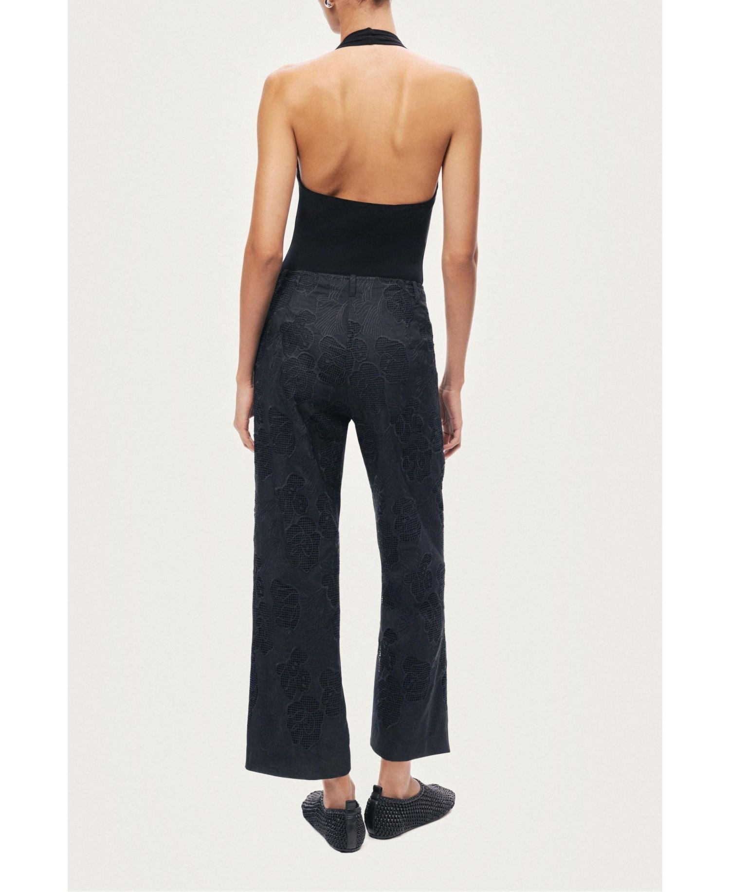 Women's Printed Relaxed Straight-Leg Pants