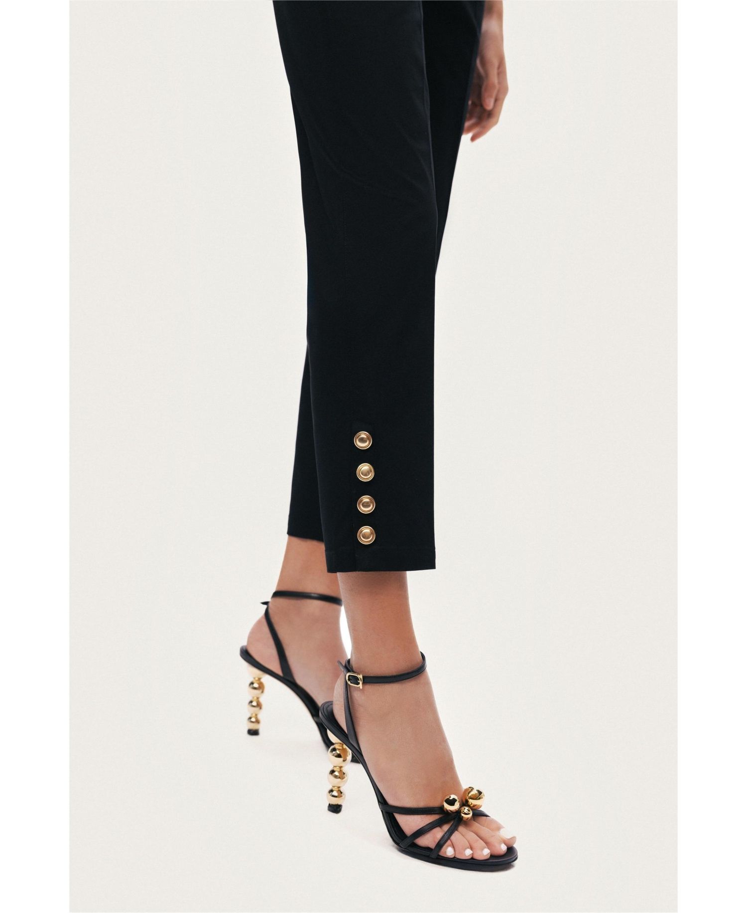 Women's Gold Button Detail Pants