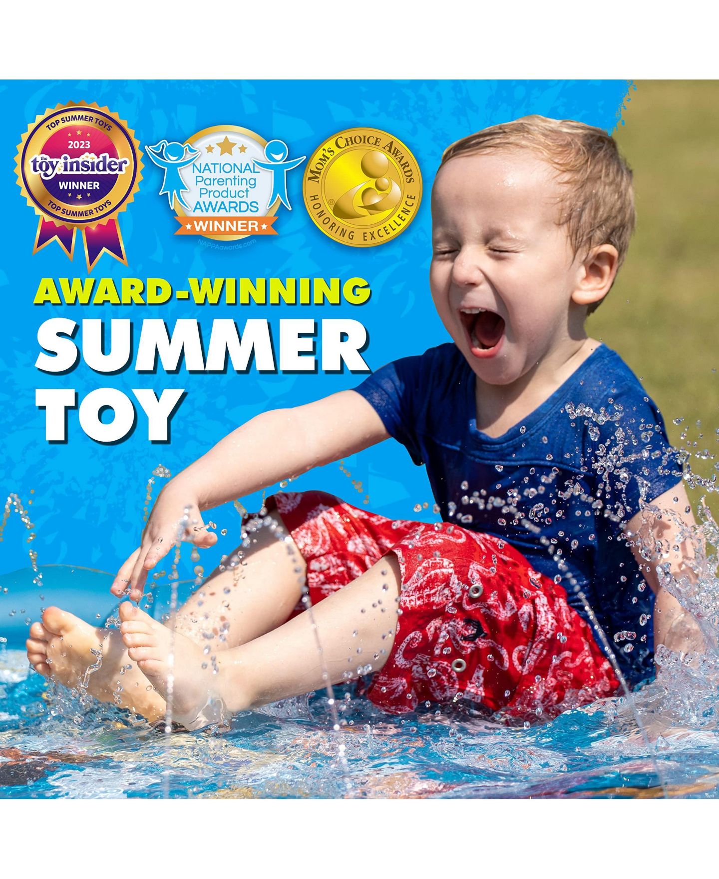 Детская игрушка GNUADZ Inflatable Educational Splash Pad with Fountain Sprinklers, от 1 года, цвет: From A To Z — фото 2
