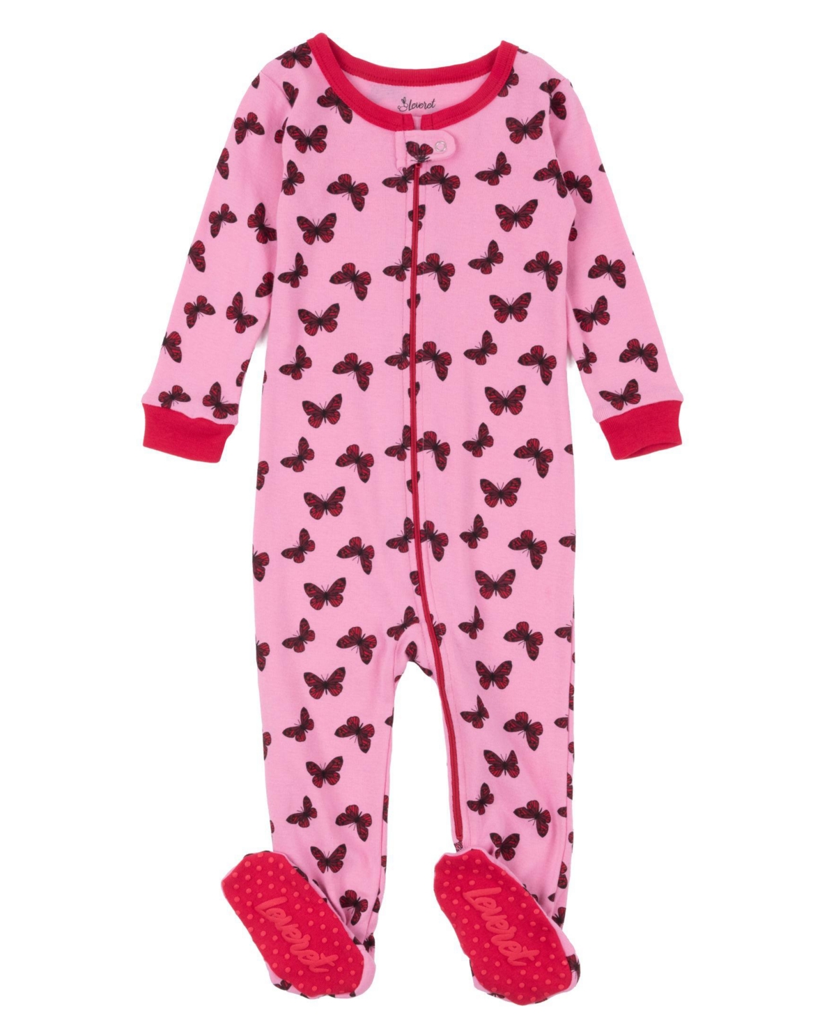 Leveret Toddler Girls Matching Family One-Piece Cotton Sleep 'n Play Footed Pajamas