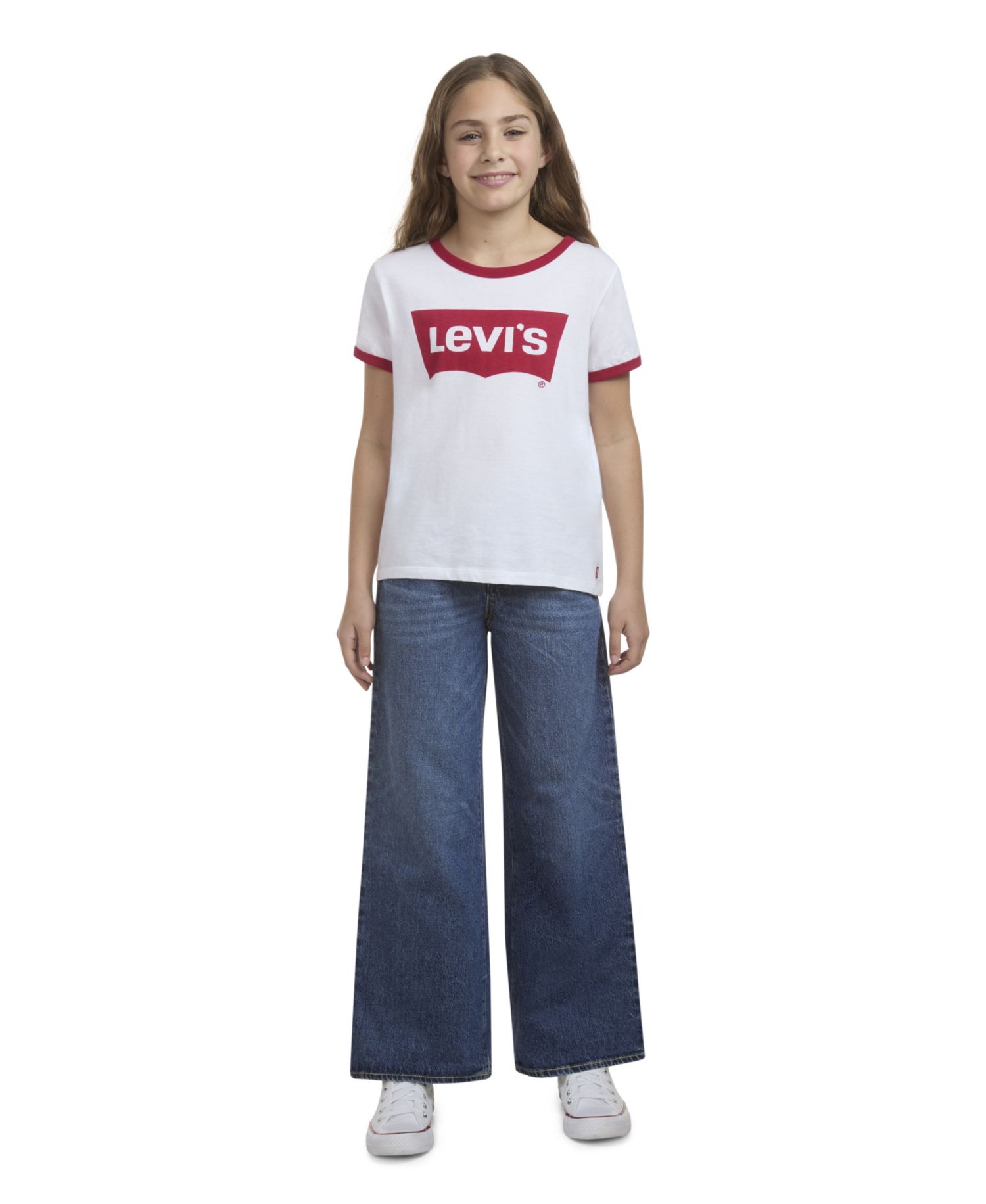 Girls' 7-16 High Rise Baggy Jeans