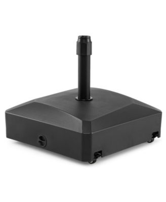 176 LBS Mobile Fillable Patio Umbrella Base with 4 Wheels 2 Locks for 1.4-1.9" Pole