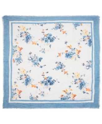 Floral Clusters Large Square Scarf