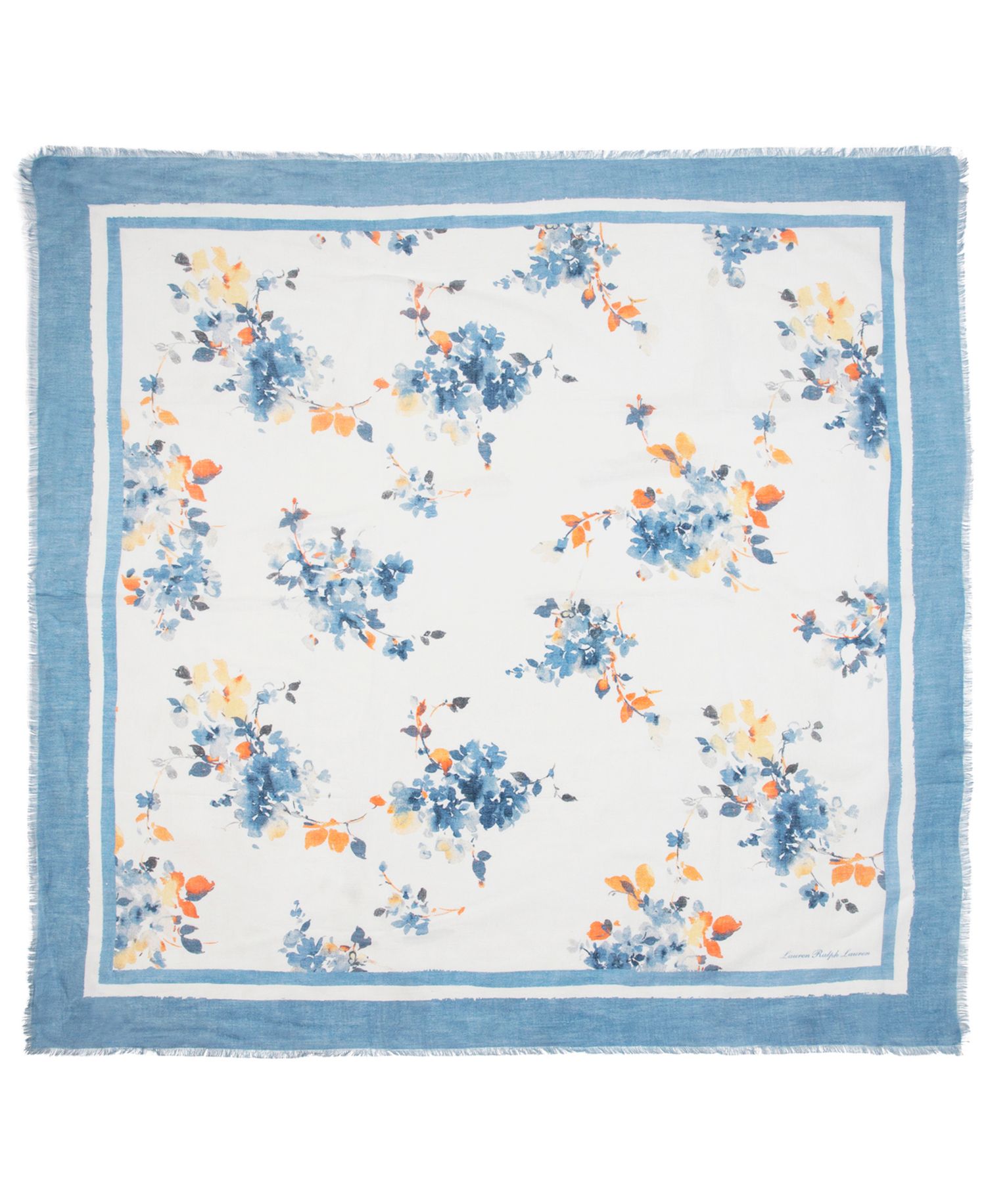 Floral Clusters Large Square Scarf