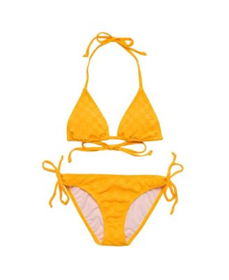 Big Girls Check Me Out Marigold Triangle Bikini