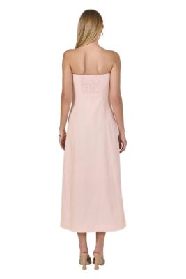 knee length dresses for ladies Lucia Folded Strapless Linen Maxi Dress – Endless Rose main image 1