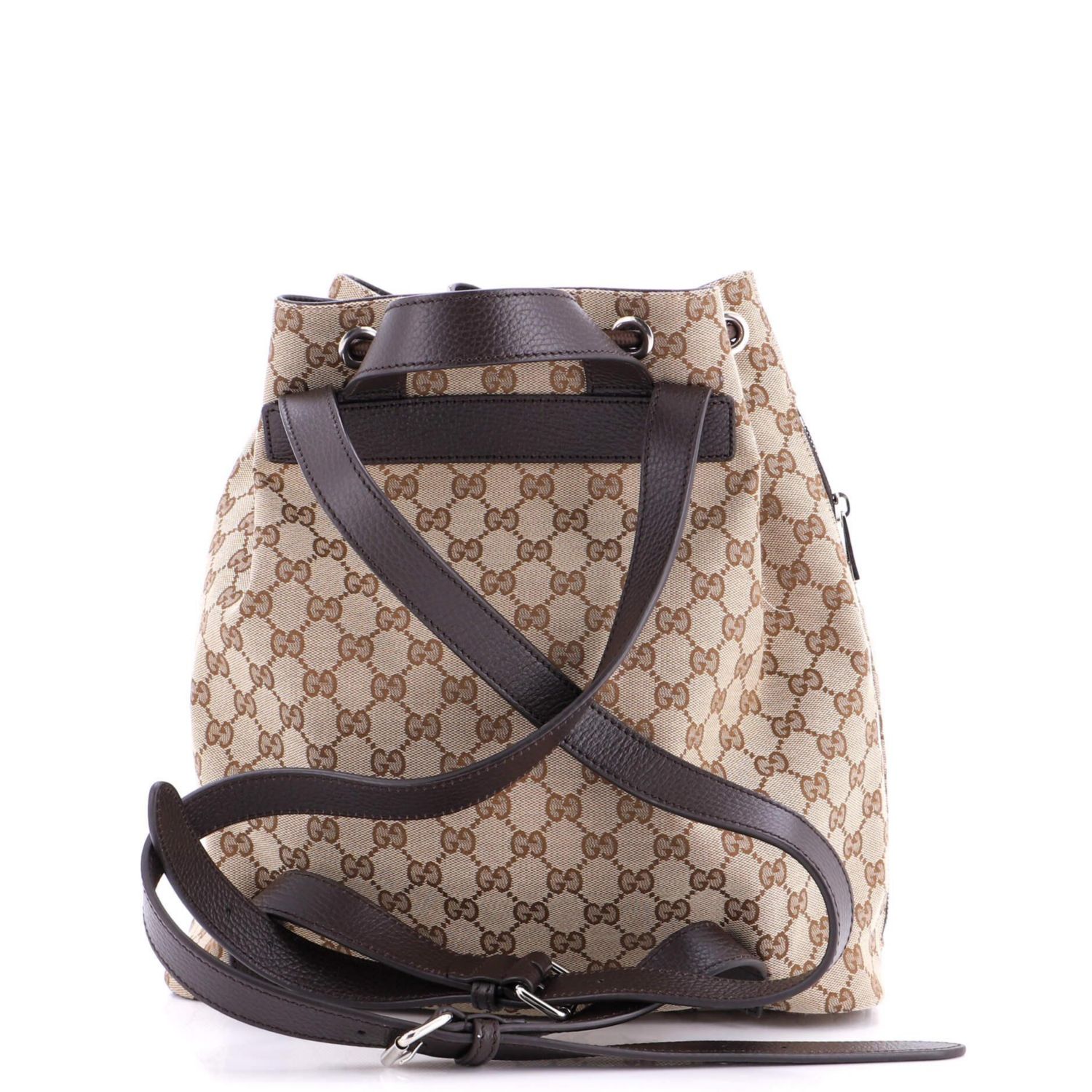 Medium Drawstring Backpack GG Canvas
