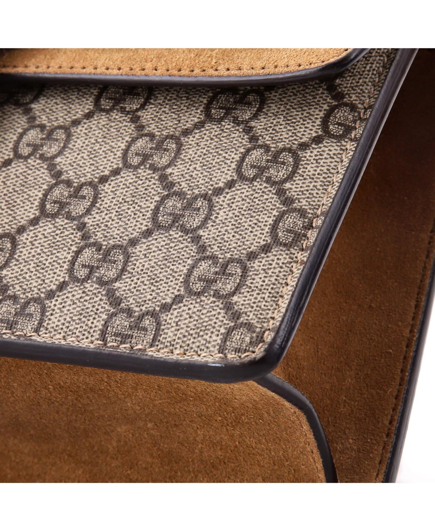Small Dionysus Bag GG Coated Canvas with Crystal Embellished Metal