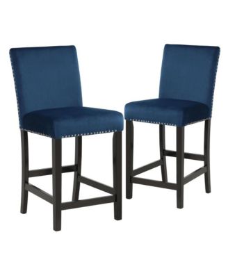 Celeste 39.5" Wood Counter Chair in (Set of 2)