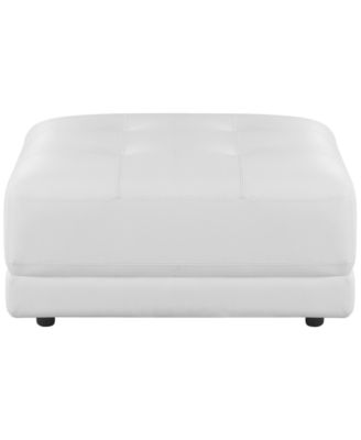 Versa 33" Leather Square Ottoman