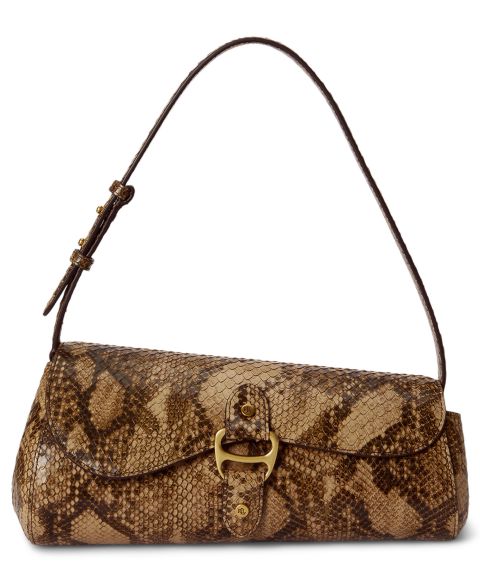 Женские сумки Lauren Ralph Lauren Tasha Embossed Leather East West Small Shoulder Handbag
