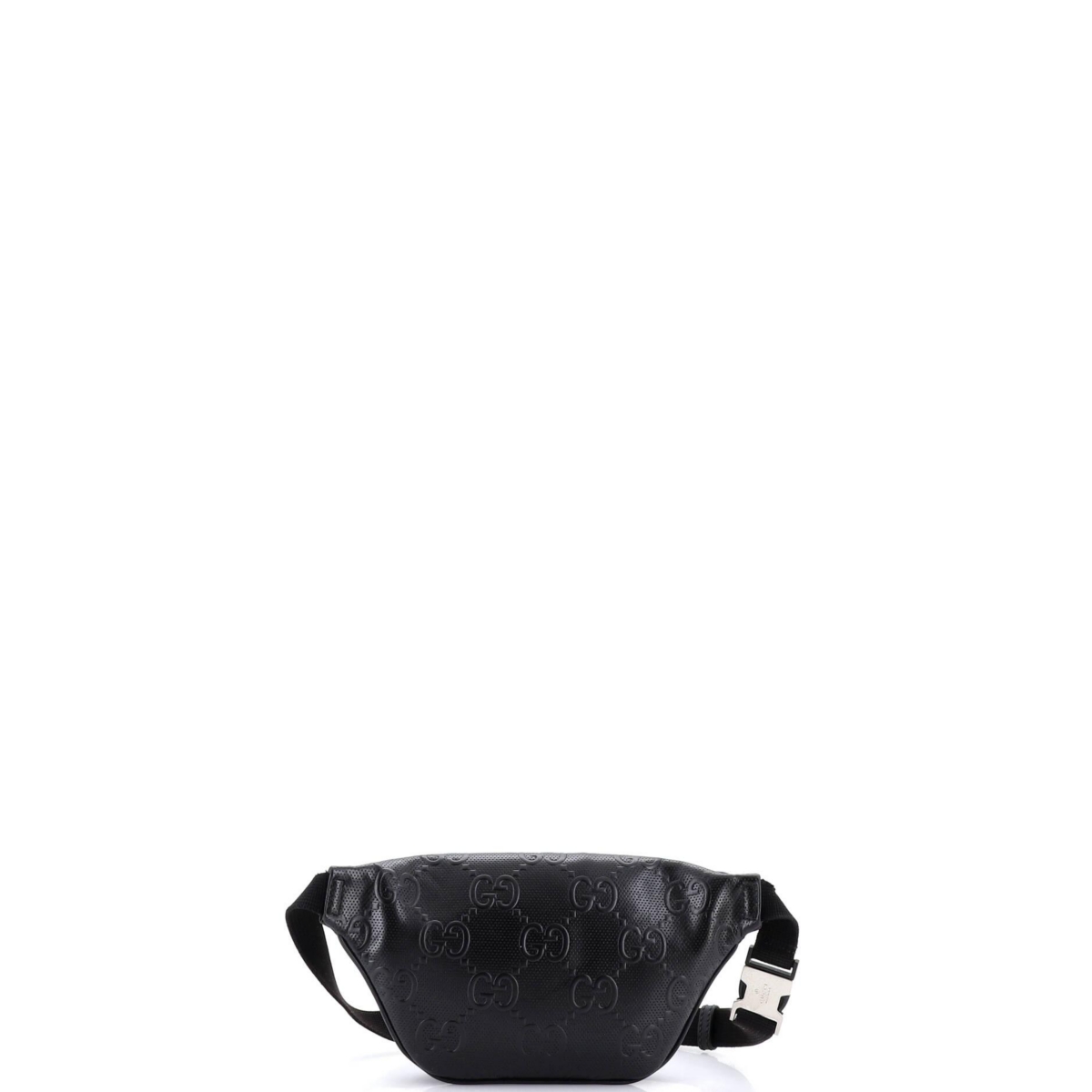 Pre-Owned Gucci Small Belt Bag Gg Embossed Perforated Leather