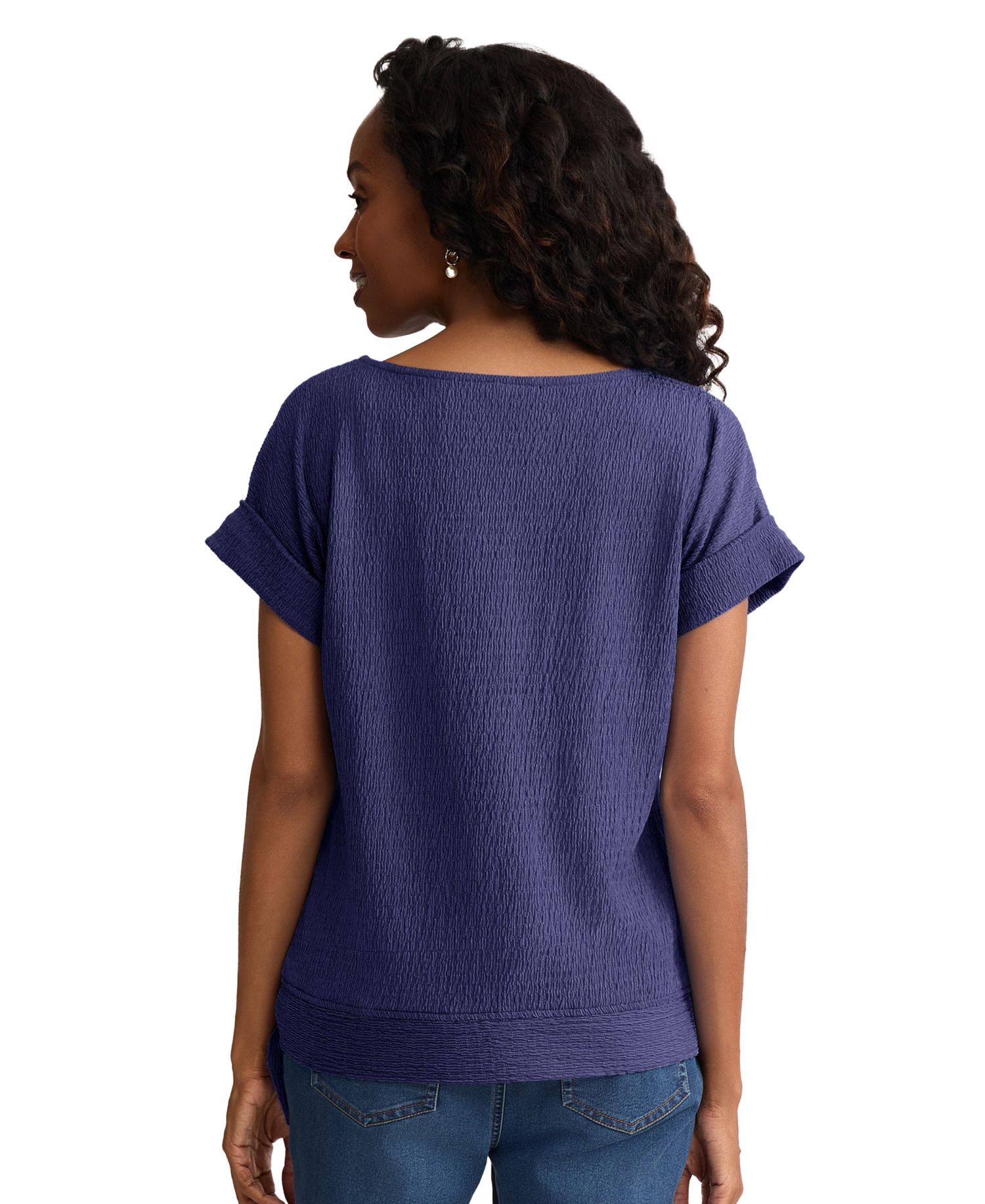 Women's Dolman-Sleeve Boat Neck Top